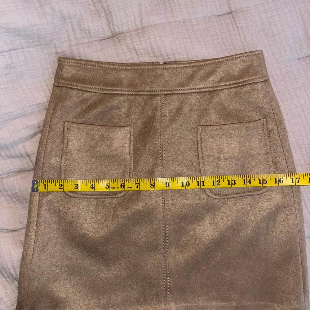 Like-New LOFT Faux Suede Pocket Shift Skirt - Picture 8 of 8